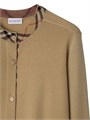 Кардиган с узором от Burberry из 100% шерсти с длинными рукавами и пуговицами, сделано в Италии 11012322