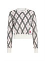 Свитер Argyle от Burberry из 100% хлопка с круглым вырезом и длинными рукавами 11012374