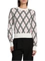 Свитер Argyle от Burberry из 100% хлопка с круглым вырезом и длинными рукавами 11012374