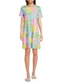 Lilly Pulitzer Яркое платье Cody Delight из хлопкового джерси с короткими рукавами и цветочным принтом 11023367