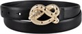 Jessica Simpson Стильный женский кожаный пояс шириной 4 см с круглой золотой пряжкой, размеры S-XXXL 10022275