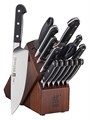 ZWILLING J.A. Henckels Набор кухонных ножей из 16 предметов Pro, высокоуглеродистая нержавеющая сталь, эргономичный дизайн, блок хранения 11025224