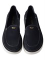 Замшевые мокасины Prada с логотипом и облегченной резиновой подошвой 25 мм 11011492