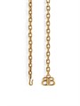 Balenciaga Цепочный пояс из латунного сплава Monaco, 120 см, регулируемая застежка, элементы с логотипом BB 11008789