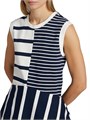 Мягкий хлопковый джерси топ без рукавов с вертикальными полосками от Tanya Taylor Chantel 10042753