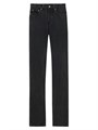 Джинсы Saint Laurent из денима с высокой талией в стиле 90-х, с 5 карманами, 100% хлопок, производство Италия 11021121