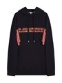 Oversized худи Lanvin с плетеными нашивками, капюшоном и карманом-кенгуру 11023531