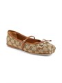 Балетки Gucci GG Canvas с классическим логотипом Horsebit и мягкой стелькой, изготовленные в Италии 11024493