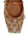 Балетки Gucci GG Canvas с классическим логотипом Horsebit и мягкой стелькой, изготовленные в Италии 11024493