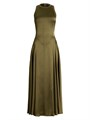 COLLECTION Ralph Lauren Миди-платье Sienna из мягкого атласа от коллекции Ralph Lauren с рюшами и без рукавов 11027441