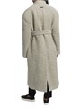Пальто без воротника из смеси шерсти от Fear Of God с поясом и двубортной застёжкой 11017397