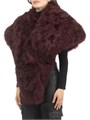 Gorski Шарф из крашеного овечьего меха с застежкой на крючках и полиэстеровой подкладкой, универсальный размер 11020160