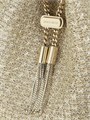 Jimmy Choo Сумка BON BON из металлизированной ткани в форме ведерка с металлической ручкой и съемным ремешком 11022872