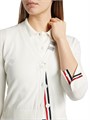 Кардиган Thom Browne из хлопкового джерси с V-образным вырезом и мотивом 4 Bar Stripe 11023569