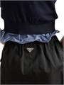 Мини-юбка Prada Re-Nylon с эластичным поясом и карманами из 100% переработанного полиамида 11009958