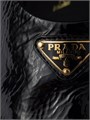 Балетки Prada из лаковой кожи с логотипом и резиновой подошвой 11029413