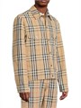 Клетчатая хлопковая рубашка-куртка Burberry с фирменным узором и нагрудными карманами, Италия 11020024