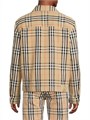 Клетчатая хлопковая рубашка-куртка Burberry с фирменным узором и нагрудными карманами, Италия 11020024