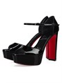 Лакированные кожаные сандалии Christian Louboutin с каблуком 130 мм 11018977