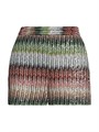 Женские вязаные шорты Missoni с пайетками и фирменным зигзагообразным узором, Италия 11020658