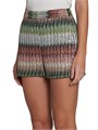 Женские вязаные шорты Missoni с пайетками и фирменным зигзагообразным узором, Италия 11020658