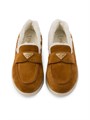 Лоферы из замши Prada с овечьим подкладом и резиновой подошвой 25 мм 11024830