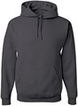 Стильное толстовка с капюшоном Jerzees из смеси ткани NuBlend 50/50, угольного цвета, с карманом, размер Large 10022392