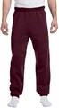 Женские брюки-свитшоты Jerzees 973 из полиэстера и хлопка (50/50) бордового цвета, с завязкой на талии 10022293