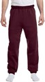 Женские брюки-свитшоты Jerzees 973 из полиэстера и хлопка (50/50) бордового цвета, с завязкой на талии 10022293