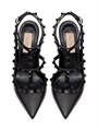 Туфли на ремешке Valentino Garavani Rockstud с тональными заклепками, каблук 100 мм 11008499