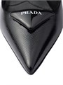 Туфли Prada Saffiano из лаковой кожи с геометрическим каблуком 75 мм 11011634