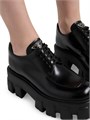 Prada Кожаная обувь на шнуровке Monolith с уникальной подошвой и съемной стелькой 11020933