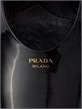 Туфли-слингбеки Prada из лаковой кожи с каблуком 85 мм и логотипом на подошве 11025770