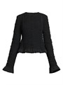 Jil Sander Smocked Fitted Frill Jacket 11025005