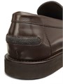 Кожаные лоферы с отделкой Monili и блестящей вставкой penny от Brunello Cucinelli 11025332