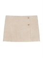 Givenchy Wrap Skirt in Suede with 4G Detail 11008906