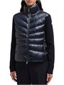 Кардиган с передней молнией от Moncler, из ультратонкой мериносовой шерсти, с утеплителем из пуха 11016768