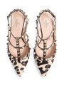 Туфли Valentino Garavani Rockstud с ремешками и каблуком 100 мм из телячьей кожи 11013750
