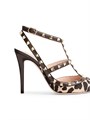Туфли Valentino Garavani Rockstud с ремешками и каблуком 100 мм из телячьей кожи 11013750