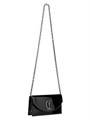 Christian Louboutin Клатч Loubi54 из лакированной кожи с эффектным дизайном, размер 12 см x 22 см x 5 см 11009027