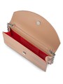 Christian Louboutin Клатч Loubi54 из лакированной кожи с эффектным дизайном, размер 12 см x 22 см x 5 см 11009027