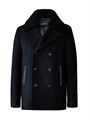 Двубортное шерстяное пальто Cole с отстёгивающимся шерстяным воротником от Mackage 11012710