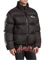 Пуховик Amiri Bones Down с логотипом на груди и графичным рисунком на рукавах, 100% нейлон, эластичные манжеты 11028153