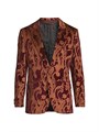 Вельветовый пиджак с узором «пейсли» от Etro, пиковые лацканы, длинные рукава, 100% хлопок 11023358