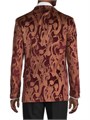 Вельветовый пиджак с узором «пейсли» от Etro, пиковые лацканы, длинные рукава, 100% хлопок 11023358