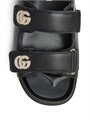 Женские кожаные сандалии Marmont от Gucci с регулируемыми ремешками и логотипом GG 11024486