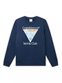 Хлопковый лонгслив с графикой Tennis Club для мальчиков от Casablanca, 100% хлопок, Португалия 10041967