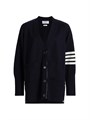 Кардиган с увеличенным кроем от Thom Browne из легкого итальянского хлопка с V-образным вырезом и длинными рукавами 11010377