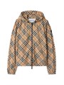 Пуховая куртка с капюшоном Burberry с фирменным узором и длинными рукавами, 100% полиэстер 11012270