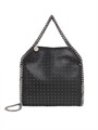 Stella McCartney Мини-сумка Falabella из искусственной кожи с металлическими заклепками, ручкой и цепочным ремешком 11014851